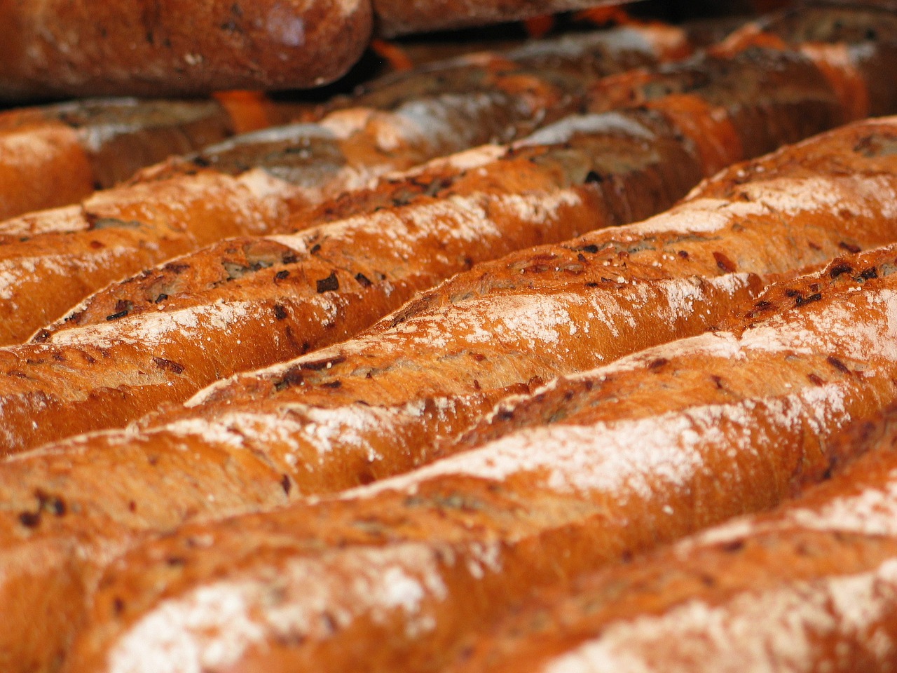 Image - baguette bread baked goods food