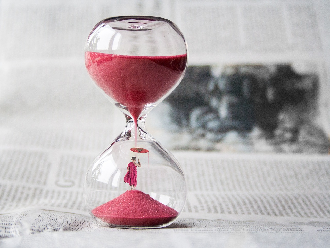 Image - hourglass clock sand time knapp