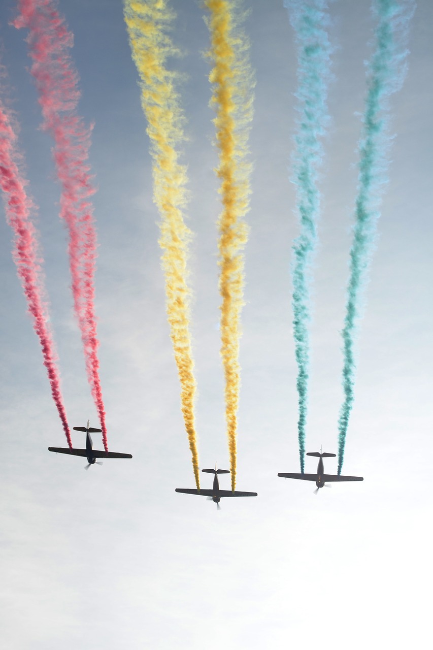 Image - airplane show parade plane air