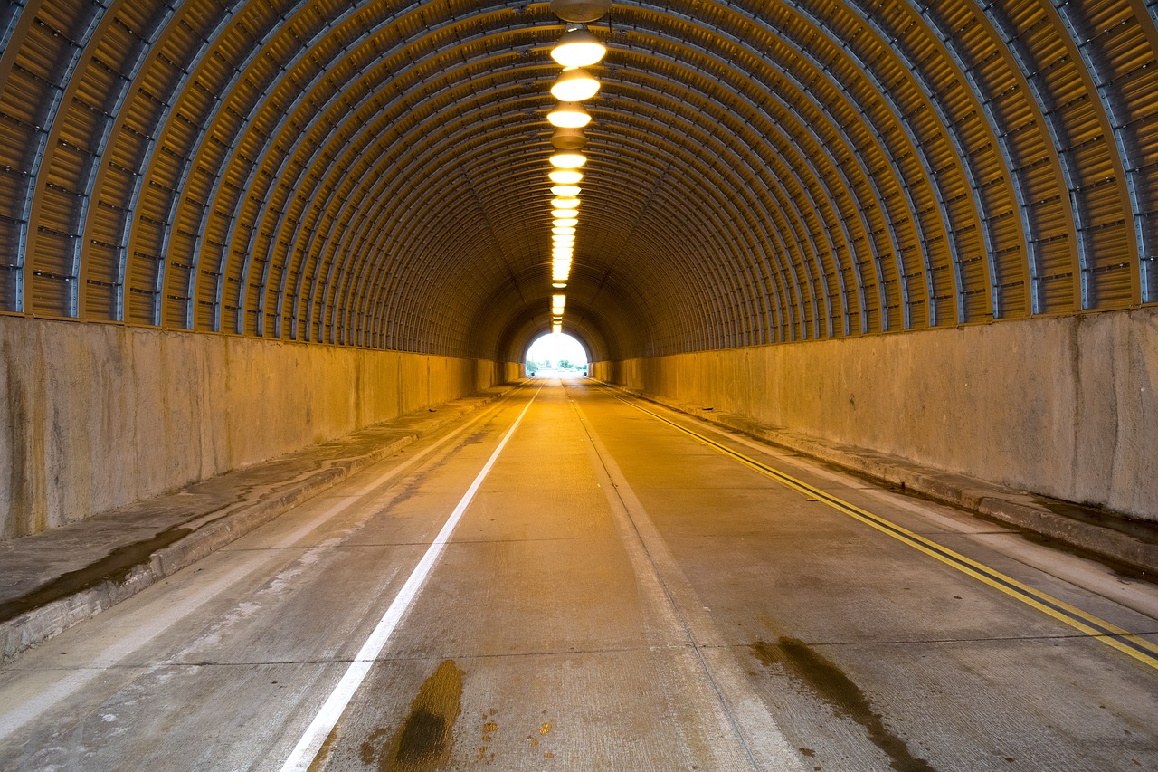 Image - tunnel road highway drive street