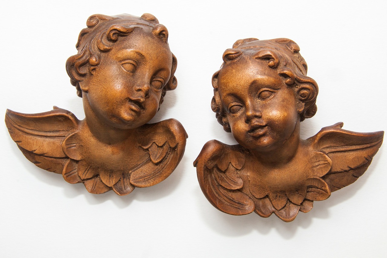 Image - angel cherub sculpture figure wing
