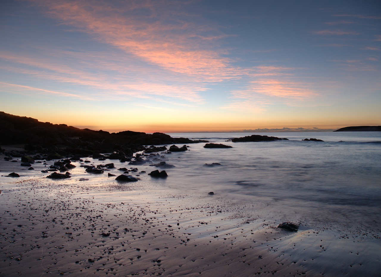 Image - beach low light sunrise