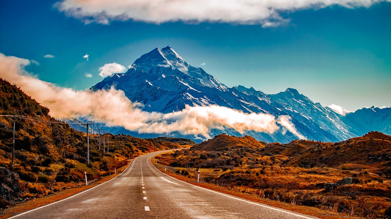 Image - new zealand landscape mountains