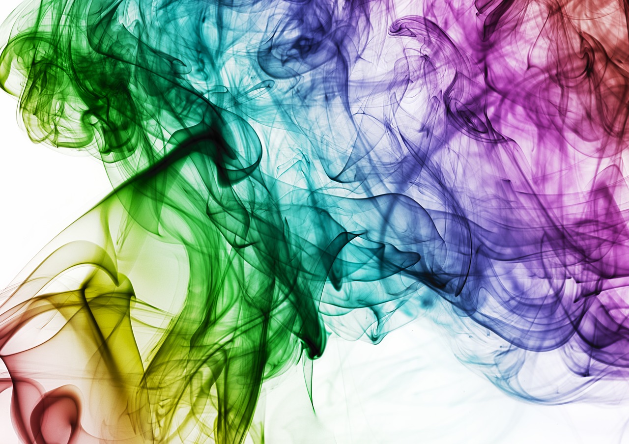 Image - colour smoke rainbow color design