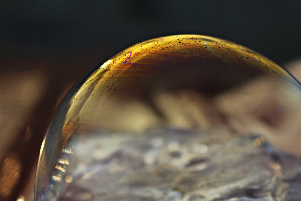 Image - soap bubble ice colorful bubble