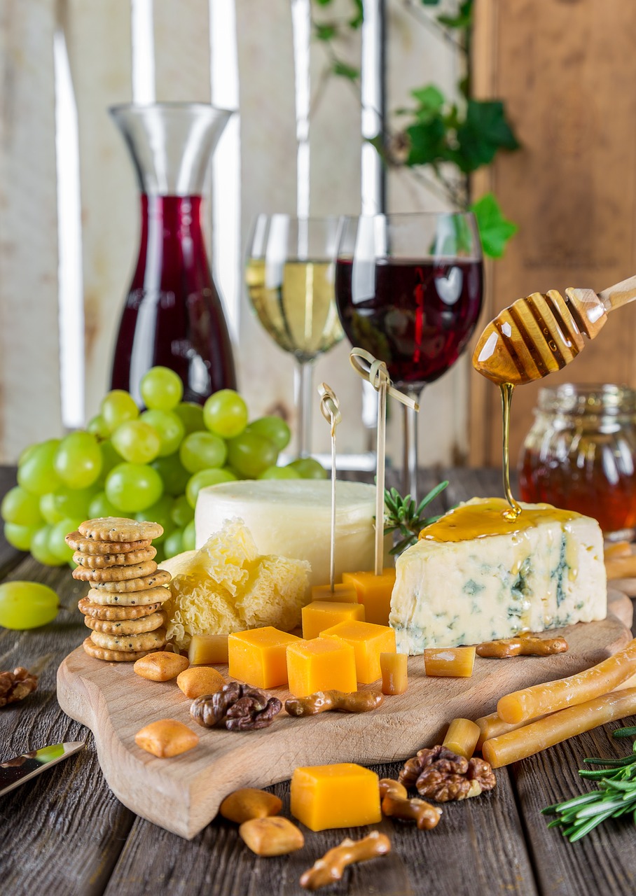 Image - cheese cheese plate wine snacks