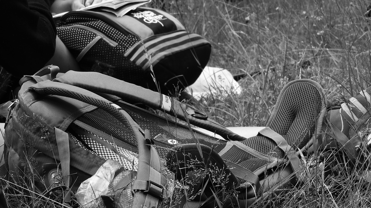 Image - backpacks a gym bag trip tourism