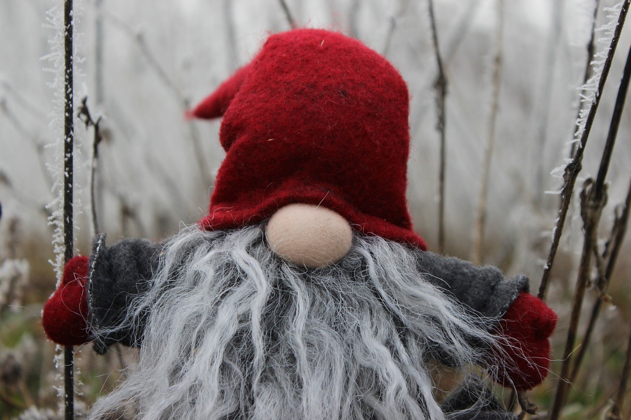 Image - imp santa claus dwarf cap figure