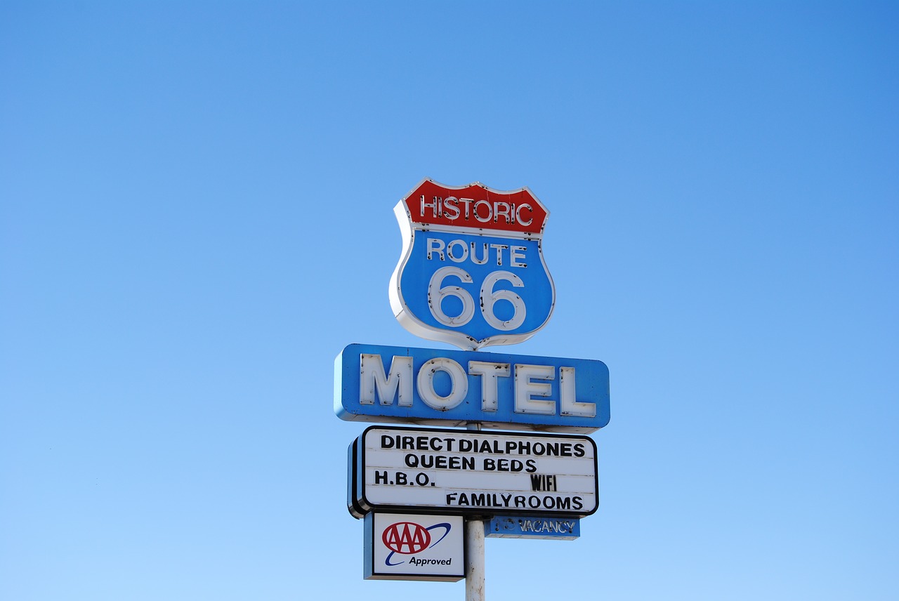 Image - route 66 street sign usa