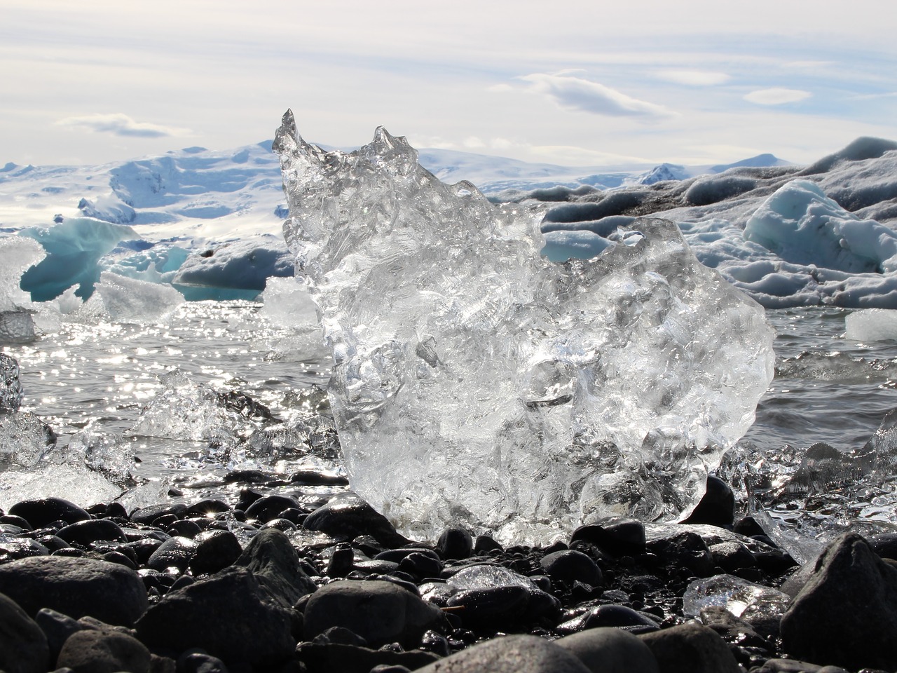 Image - ice glacier north snow iceland