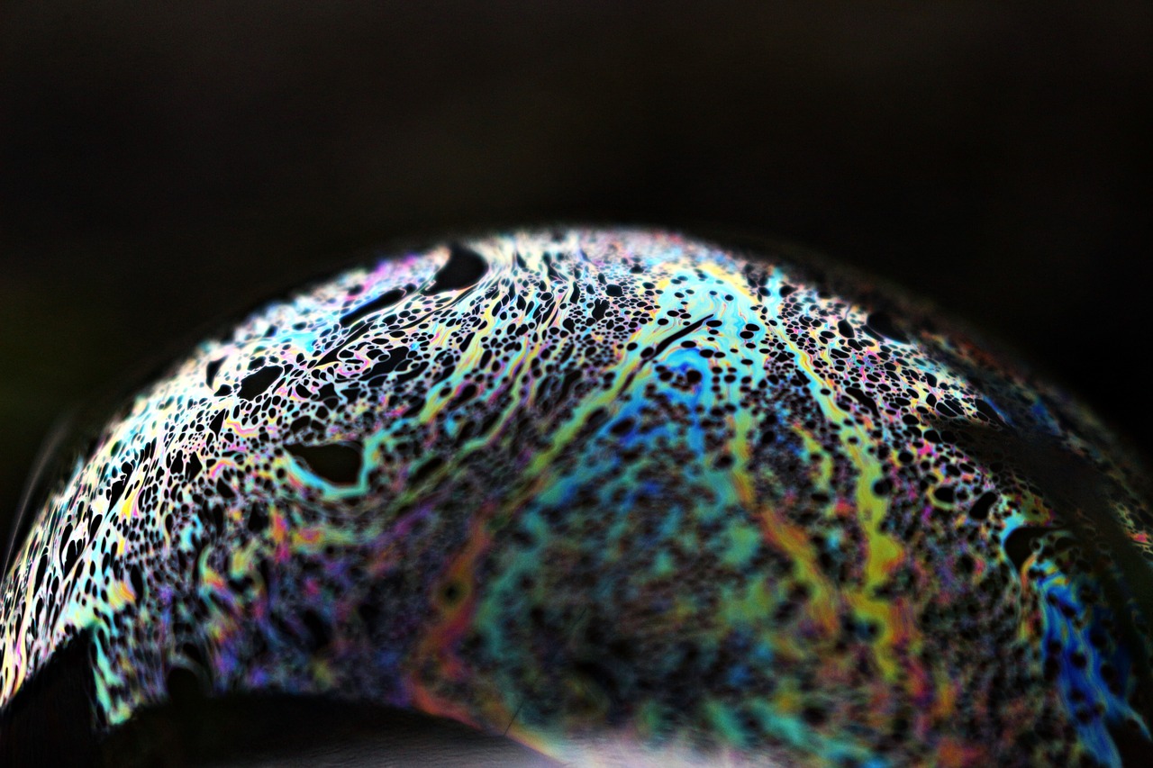 Image - bubble iridescent soap bubble