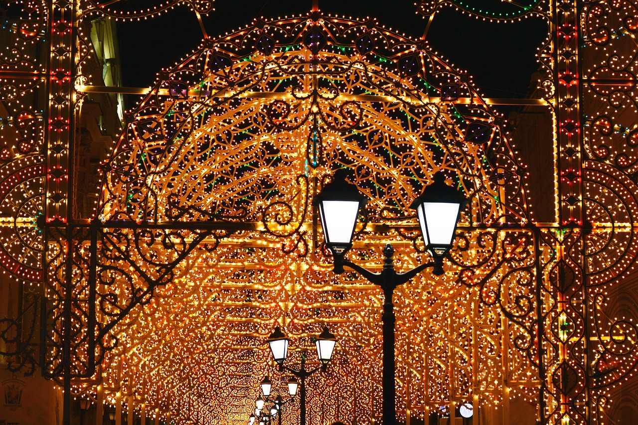 Image - christmas lights pedestrian street