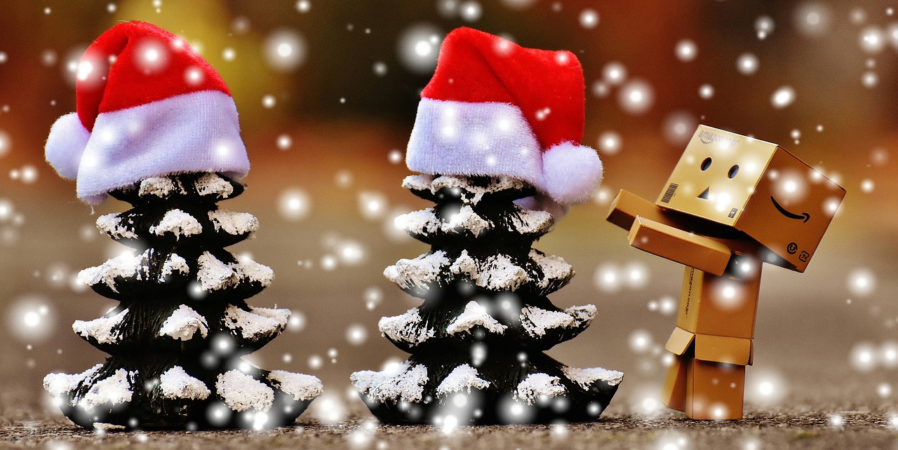 Image - danbo christmas figure firs trees