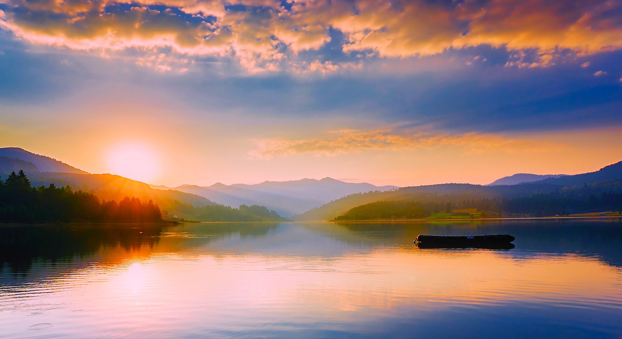 Image - romania lake water reflections