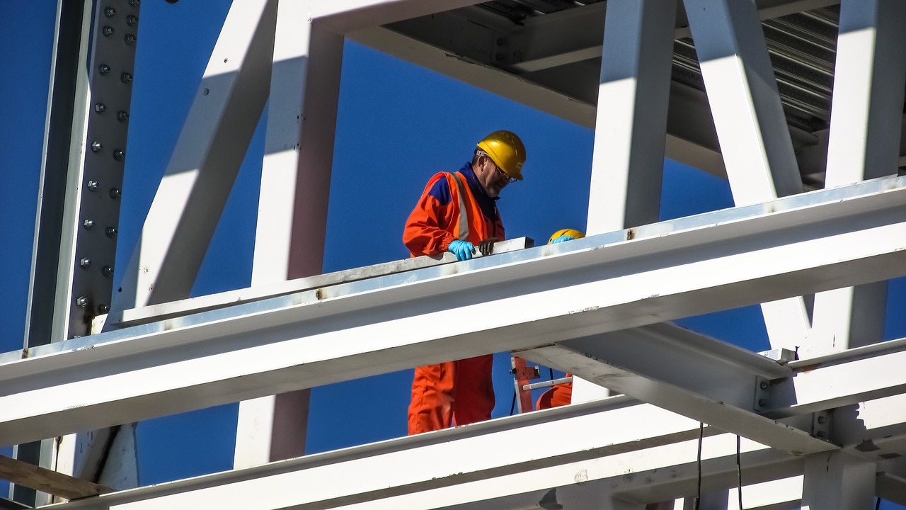 Image - worker construction site helmet