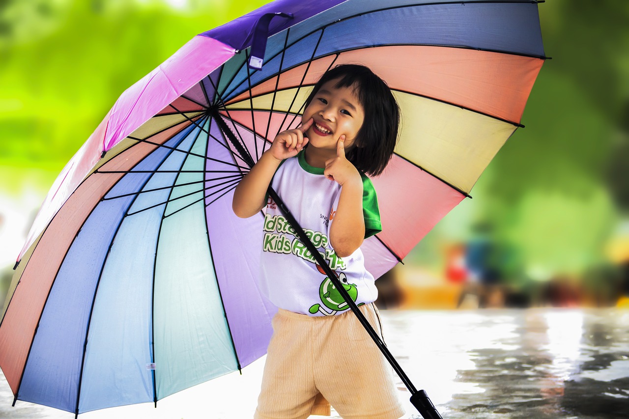 Image - little girl umbrella