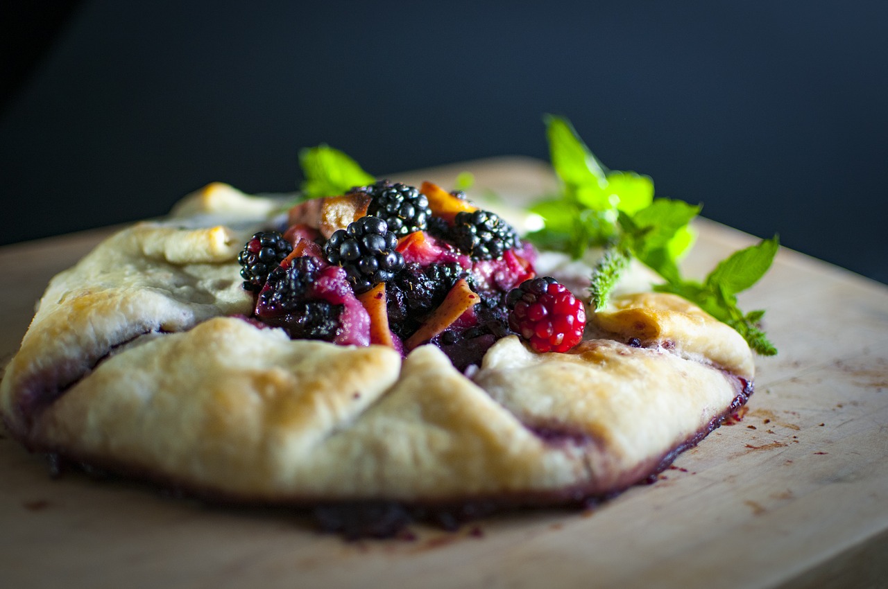 Image - blackberry galette dessert pastry