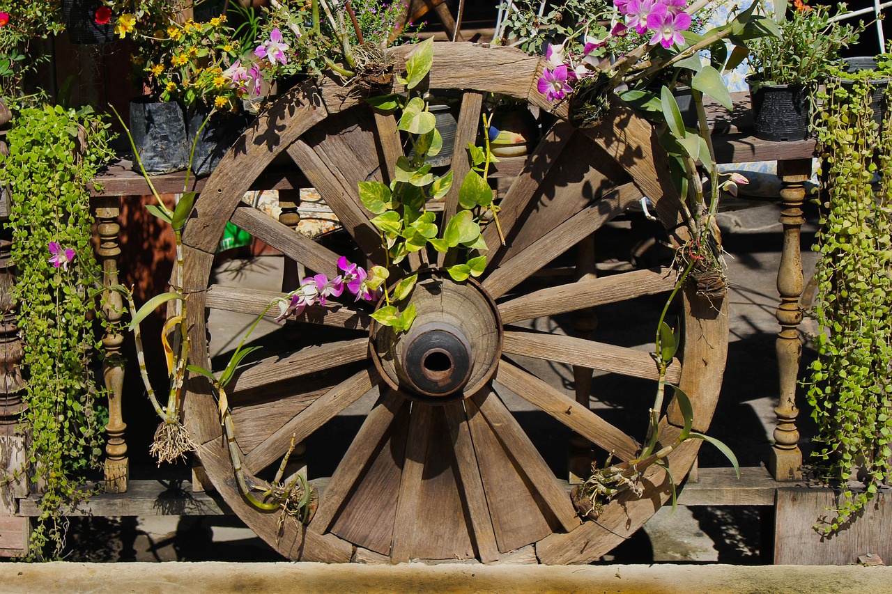 Image - wheel wagon wheel old wood wooden