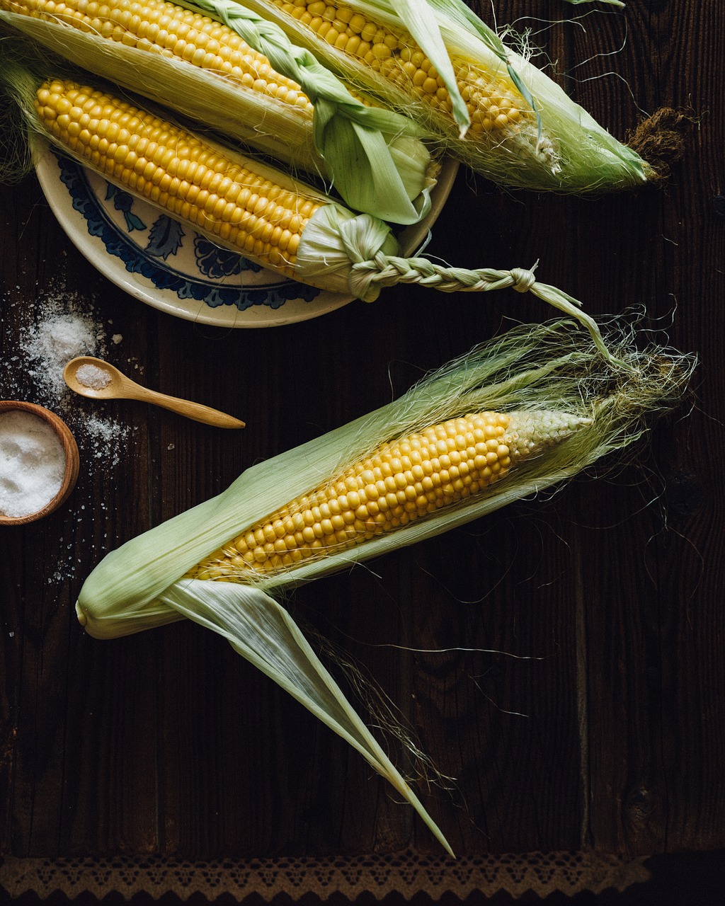 Image - corn cobs the ear food harvest