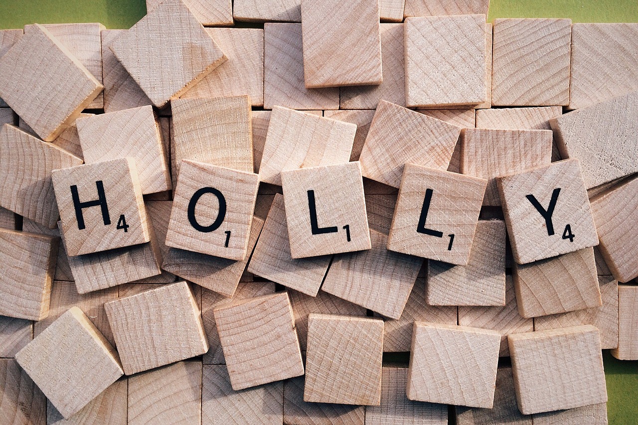 Image - holly christmas scrabble letters