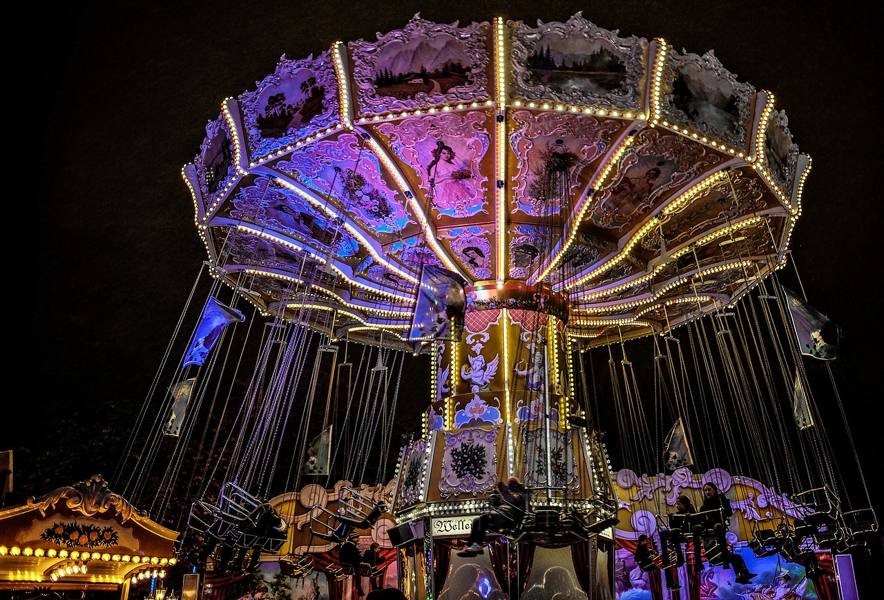 Image - year market carousel night ride