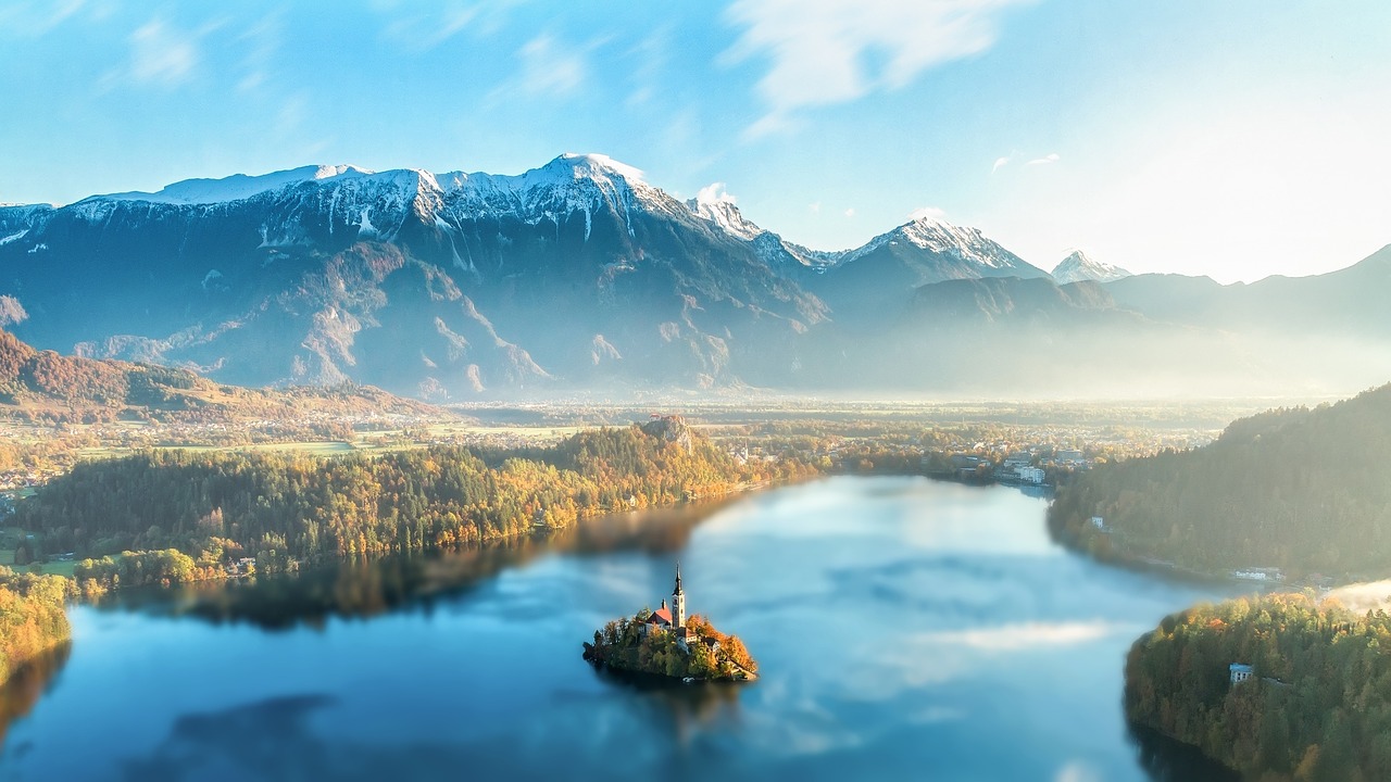 Image - bled slovenia lake mountains