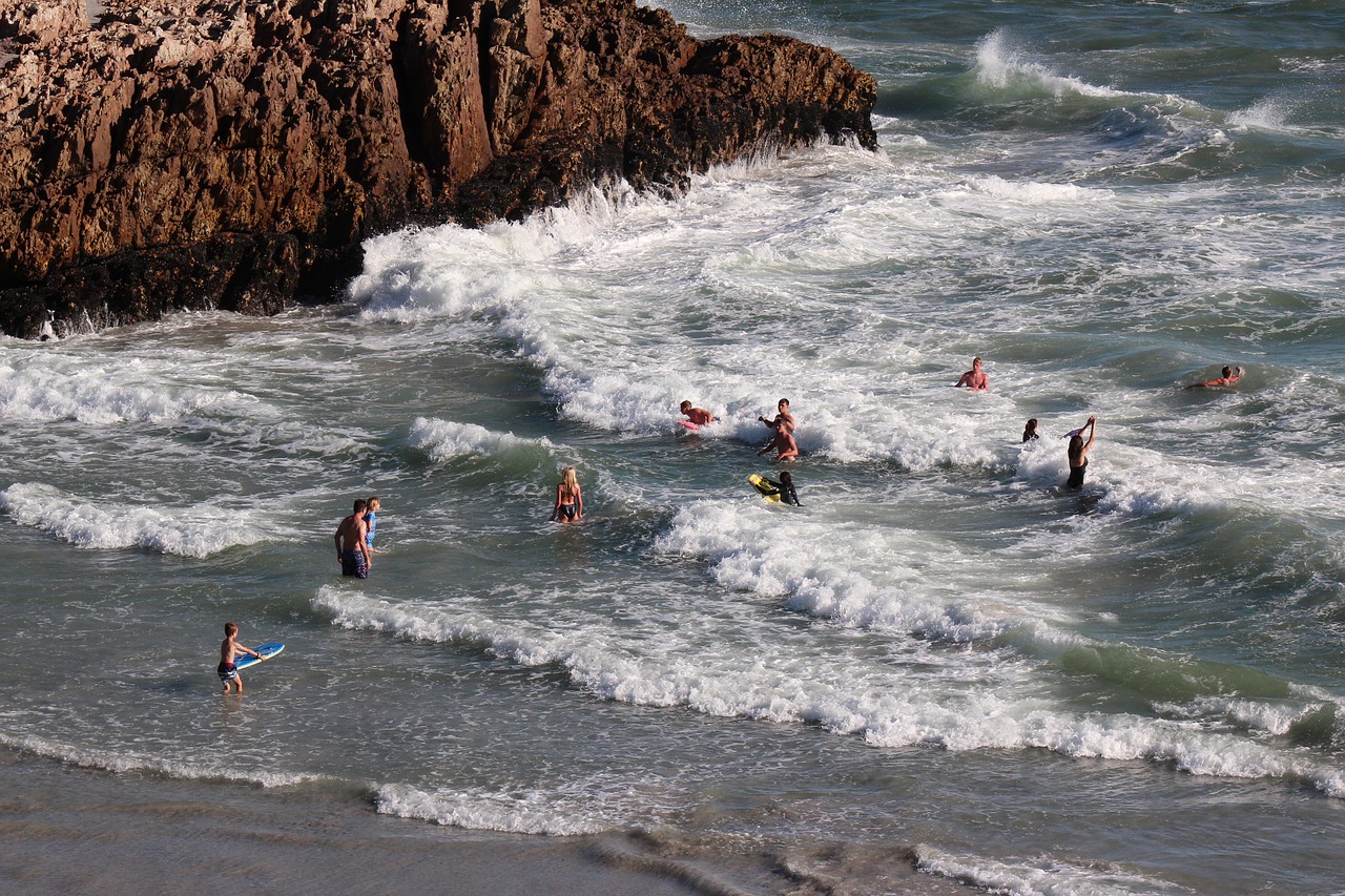 Image - children swimming ocean hermanus