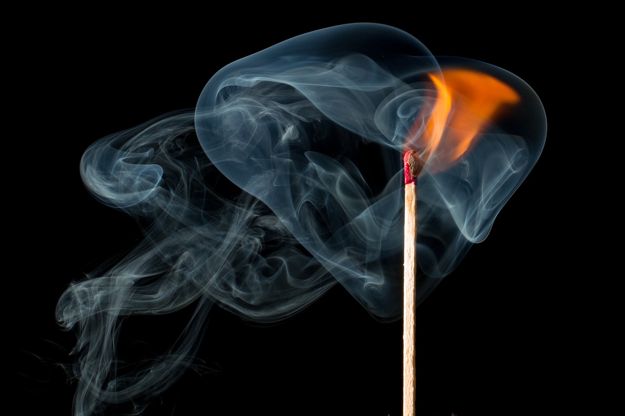 Image - fire smoke smoke fire match burn