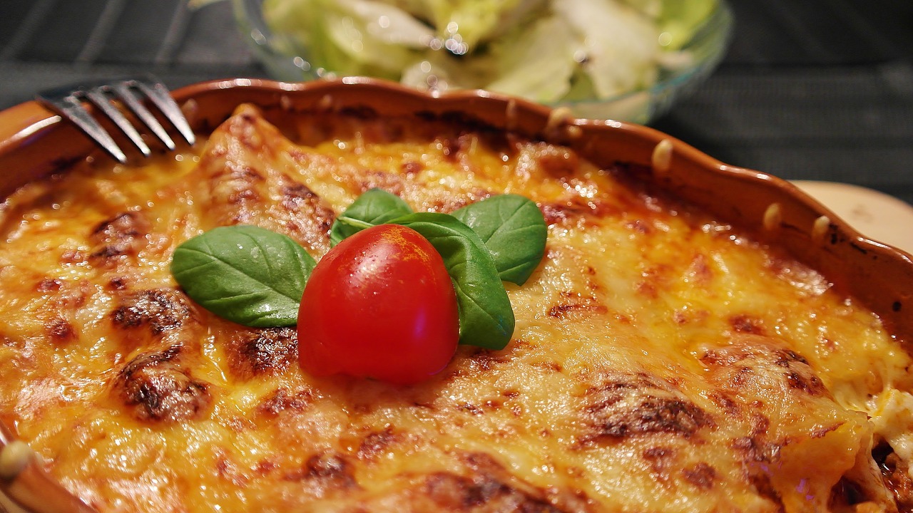 Image - lasagna noodles cheese tomatoes