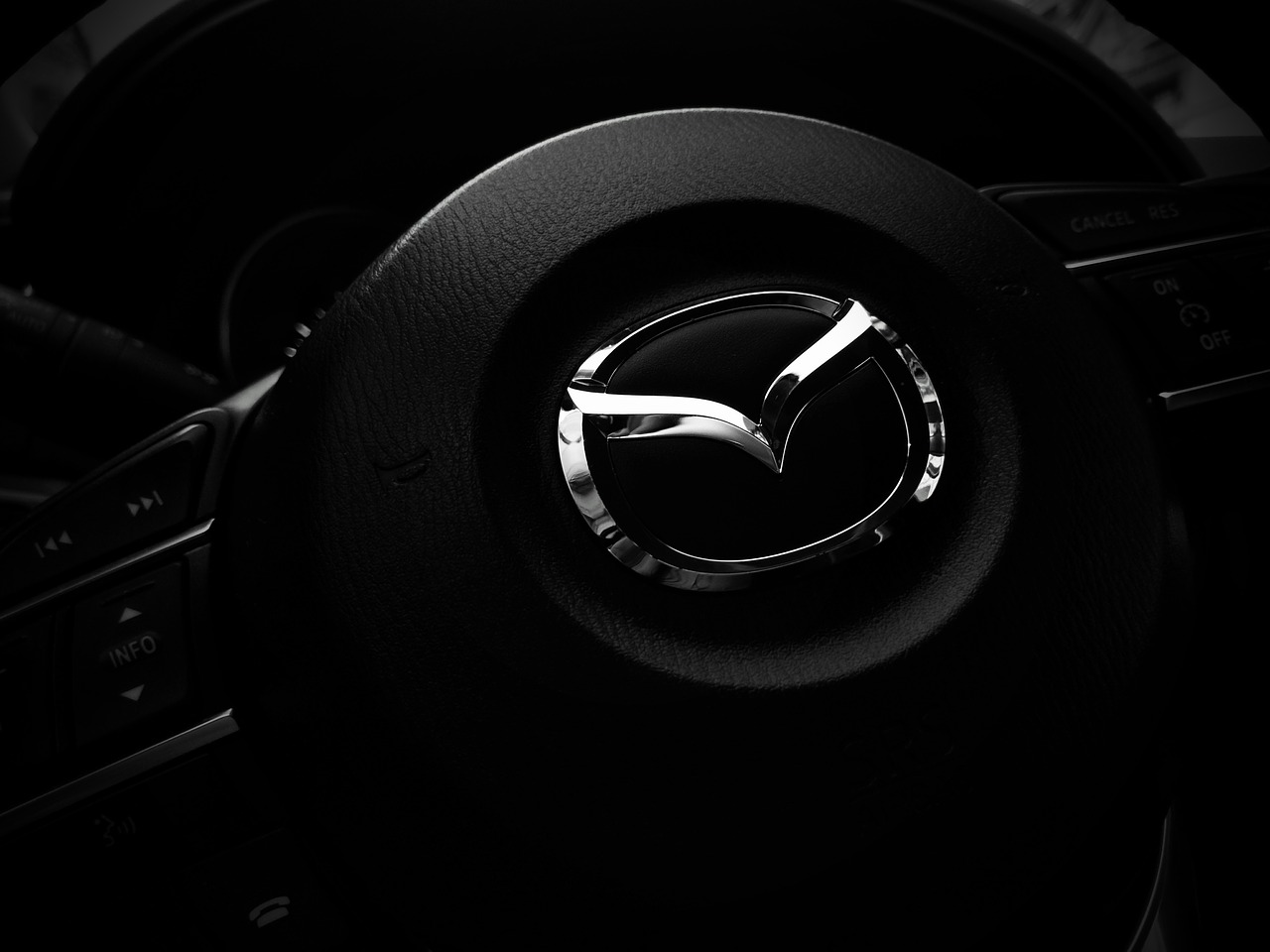 Image - steering wheel mazda car auto