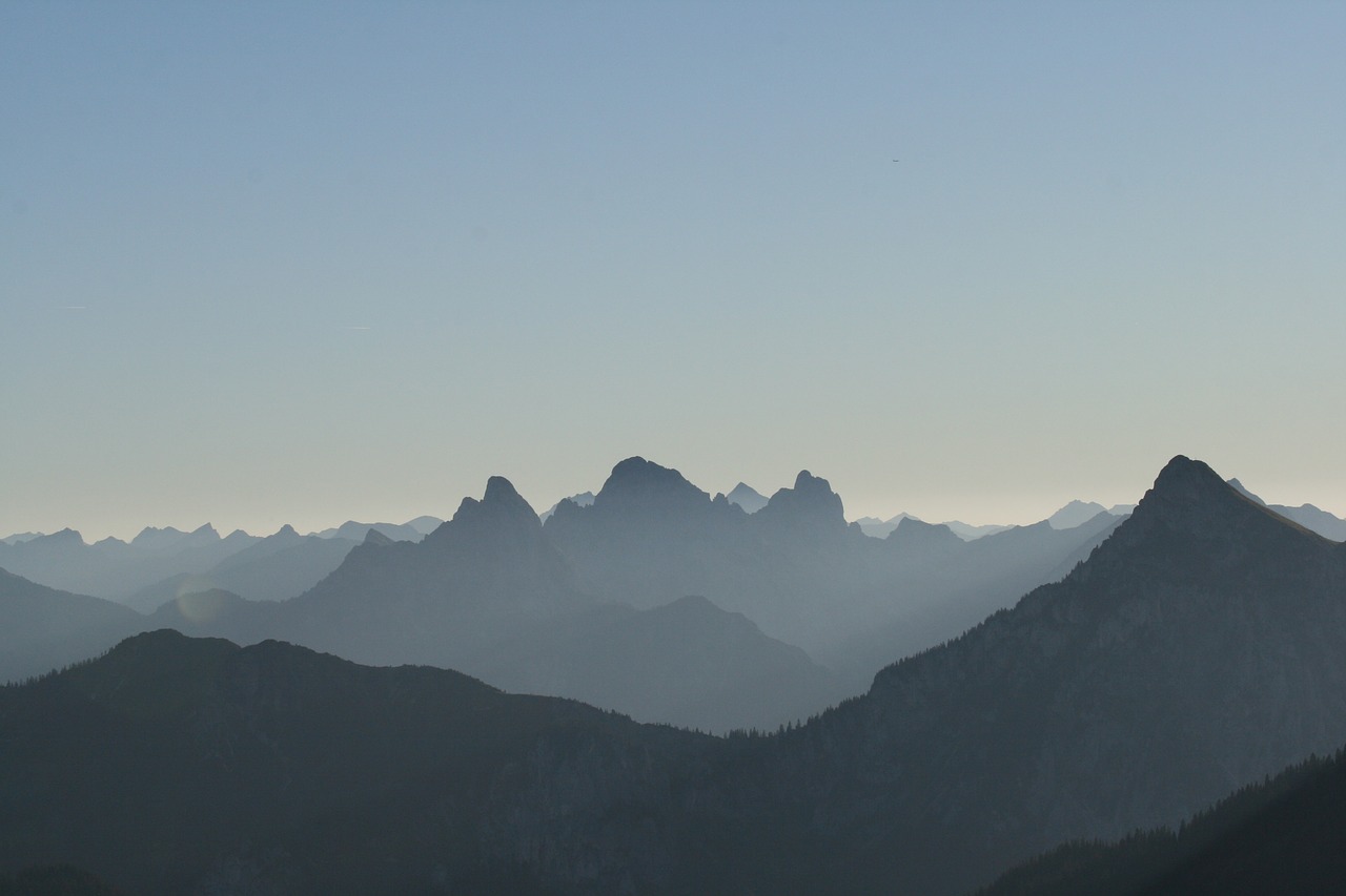 Image - alpine mountain summit pano