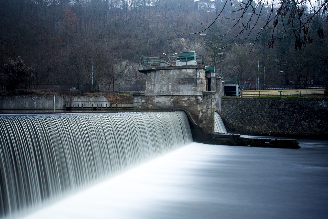 Image - weir long exposure waterfall water