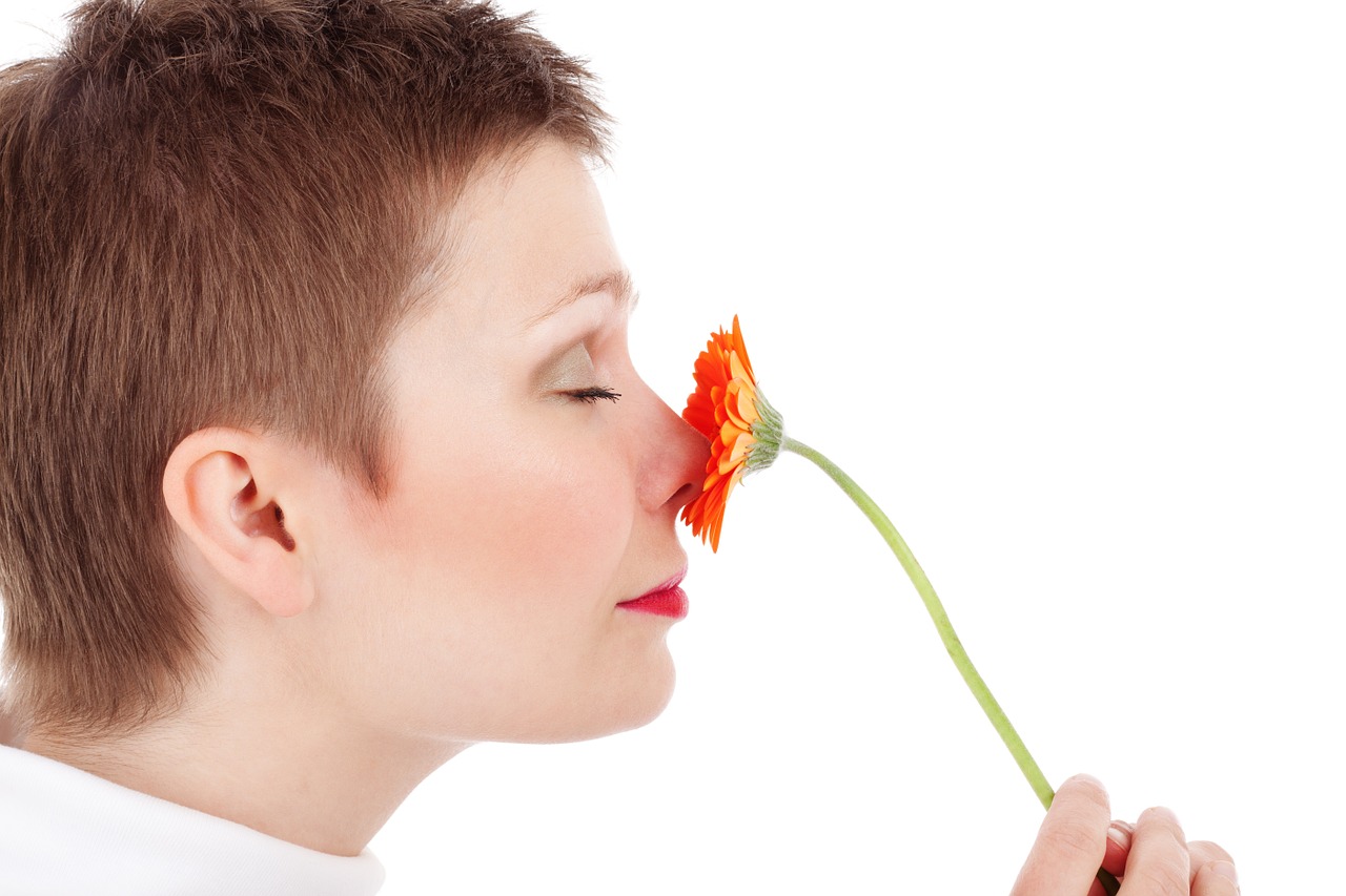 Image - adult beauty face female flower