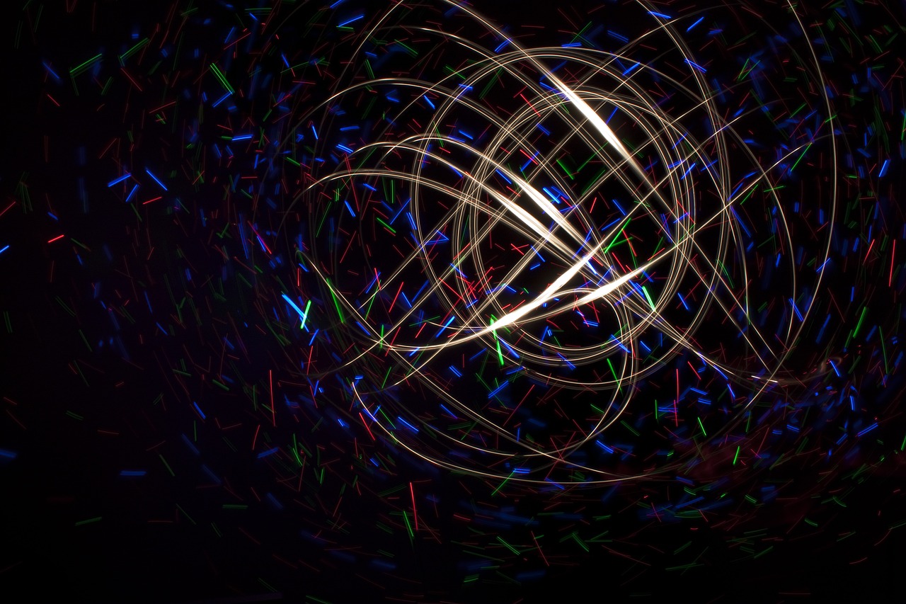 Image - light coloring led lights abstract