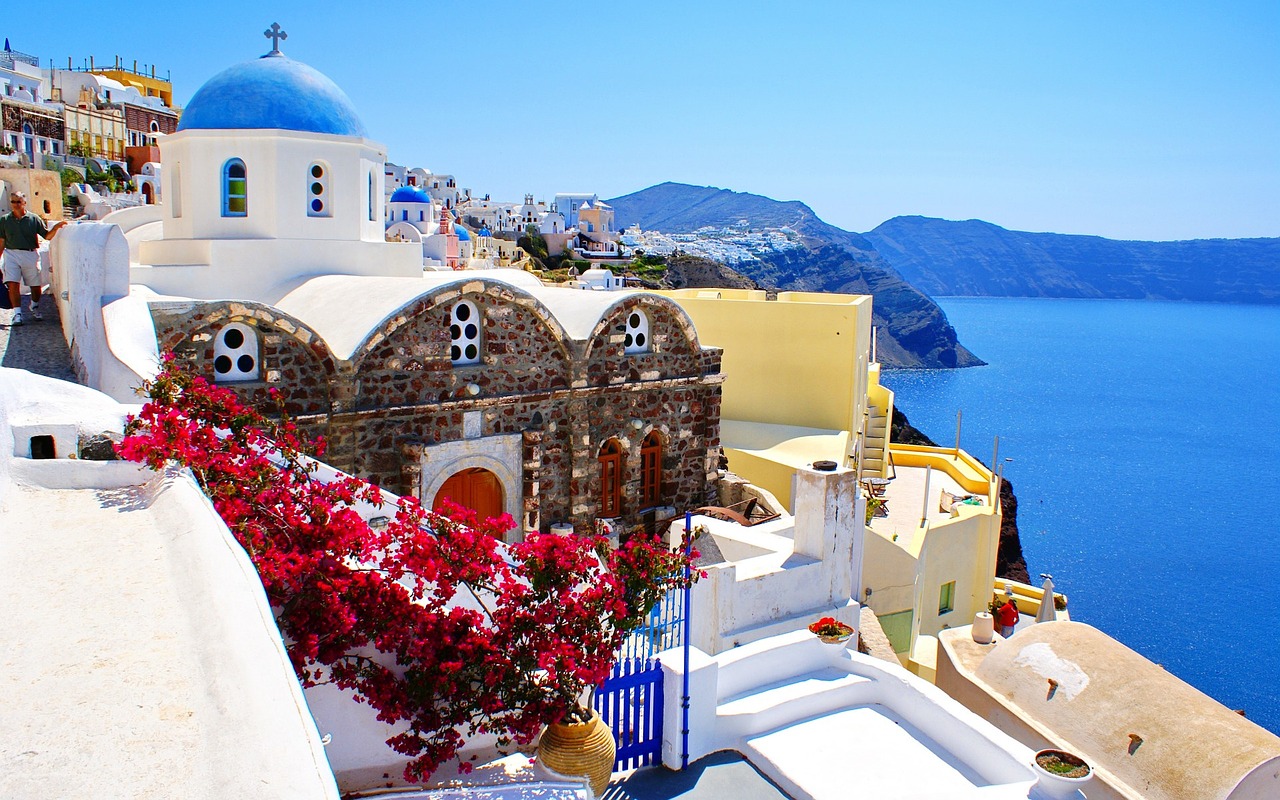 Image - greece santorini island travel sea