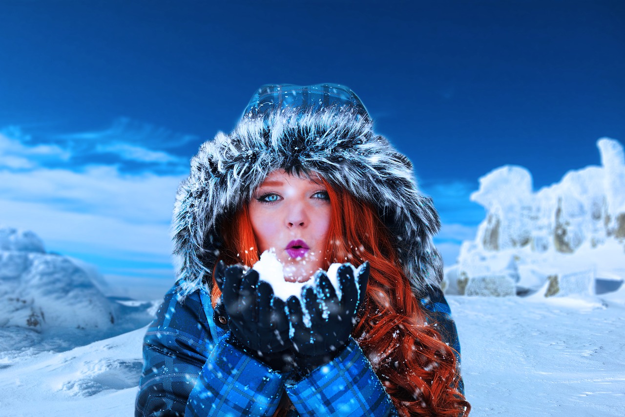 Image - winter woman female model cold