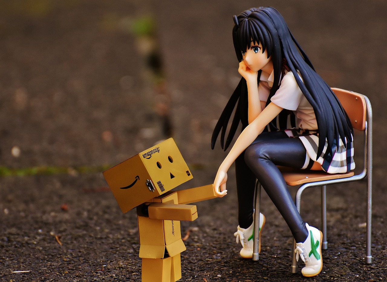 Image - girl sad danbo consolation chair
