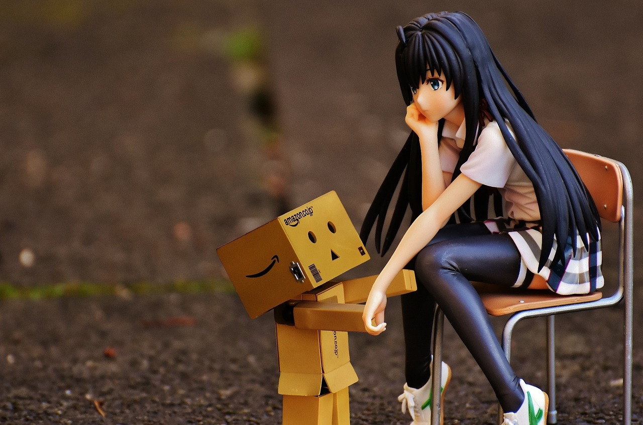 Image - girl sad danbo consolation chair