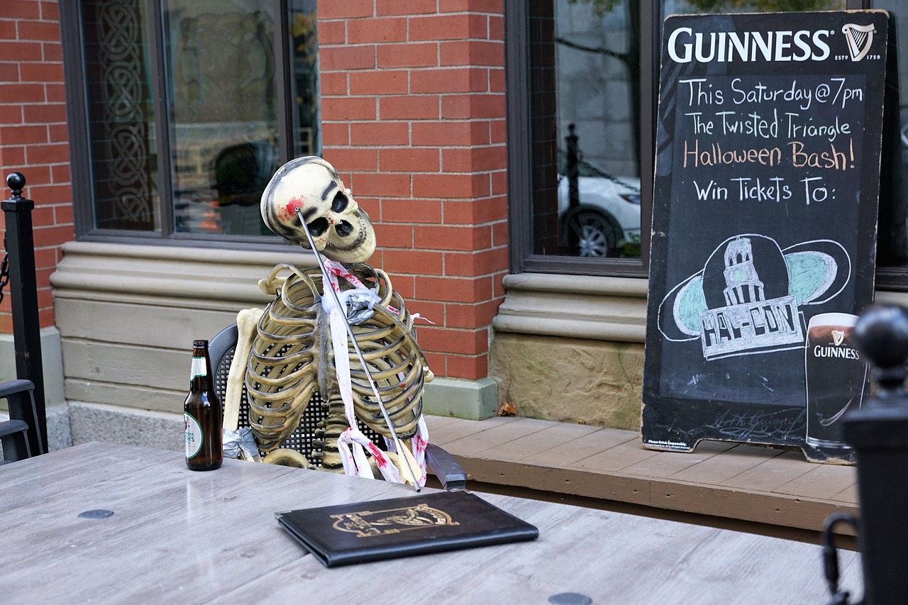 Image - skeleton dead bar halloween