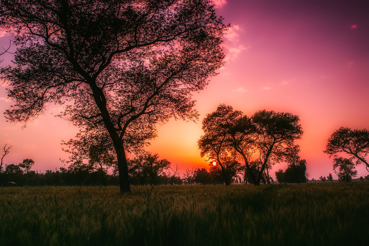 Image - pakistan sunset dusk landscape