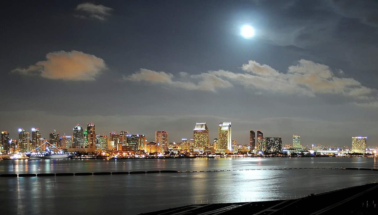Image - san diego california night evening