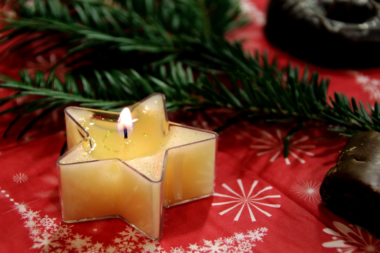 Image - candle star christmas