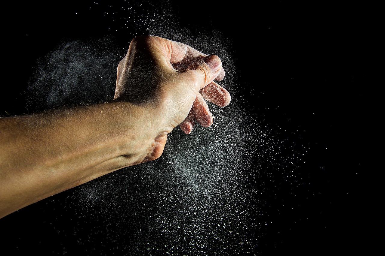 Image - flour dust flour hand baker food