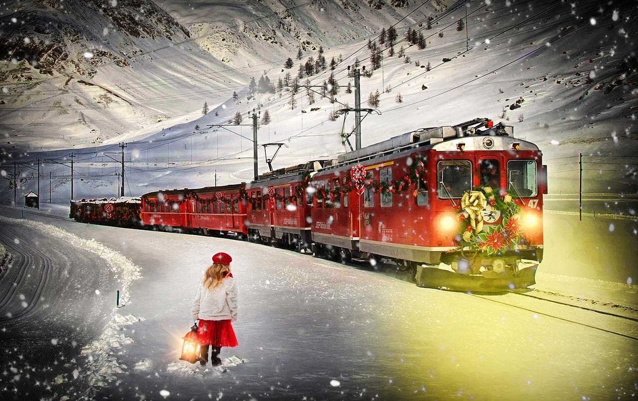 Image - polar express train christmas train