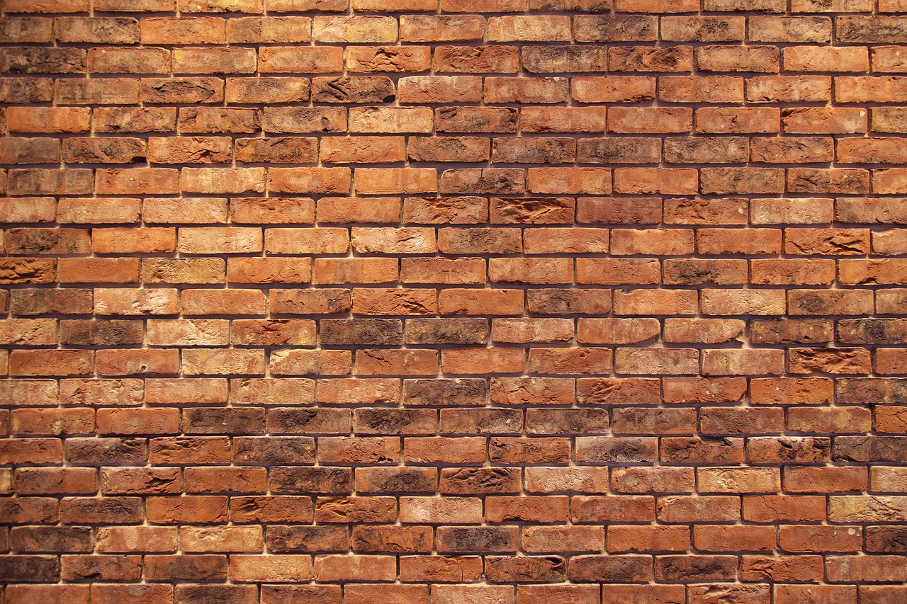 Image - brick wall red background structure