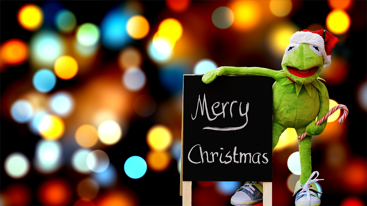 Image - kermit frog christmas santa hat