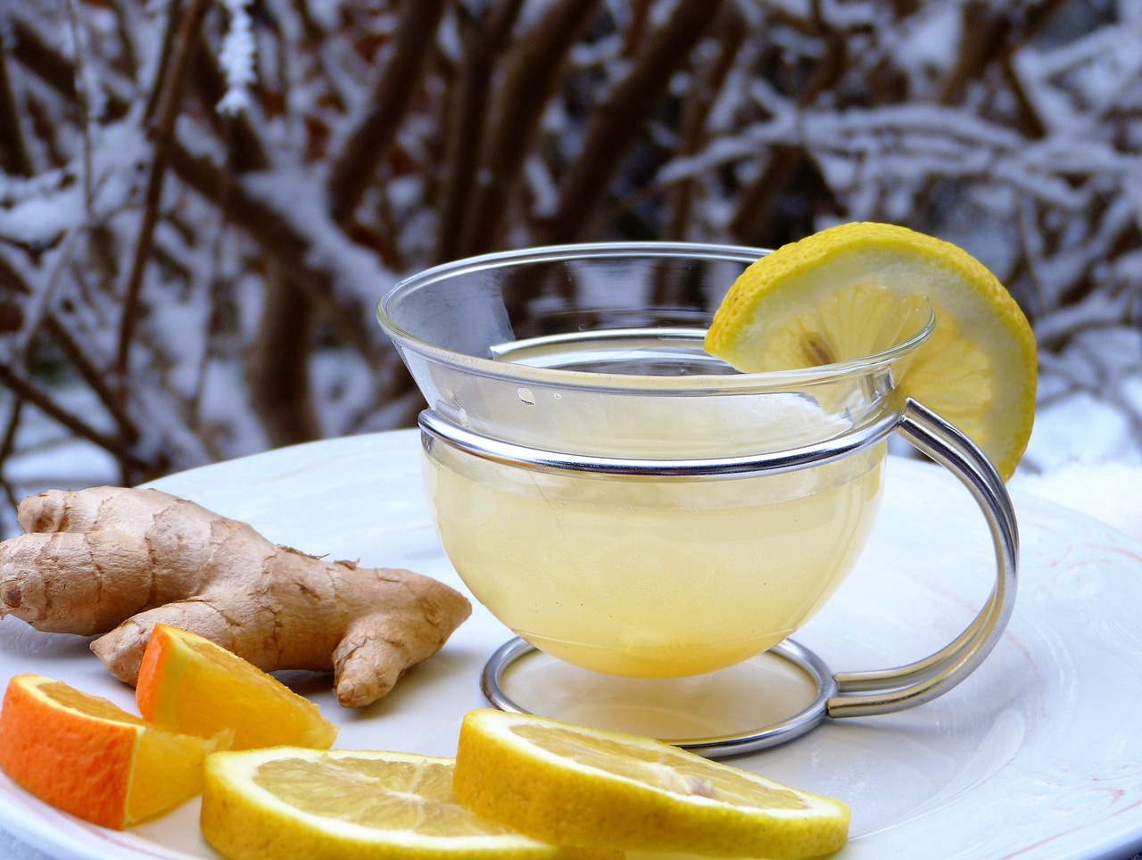Image - lemon ginger orange snow hot