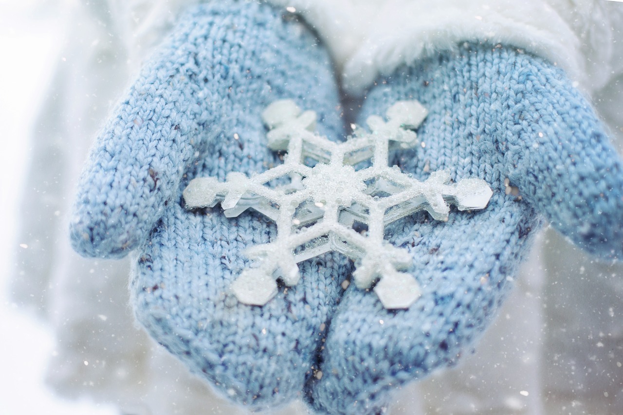 Image - snow winter mittens snowflake cold