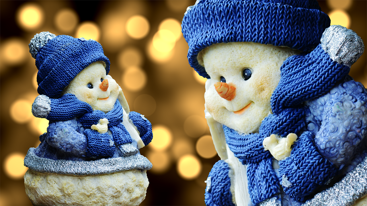 Image - winter snow man christmas deco