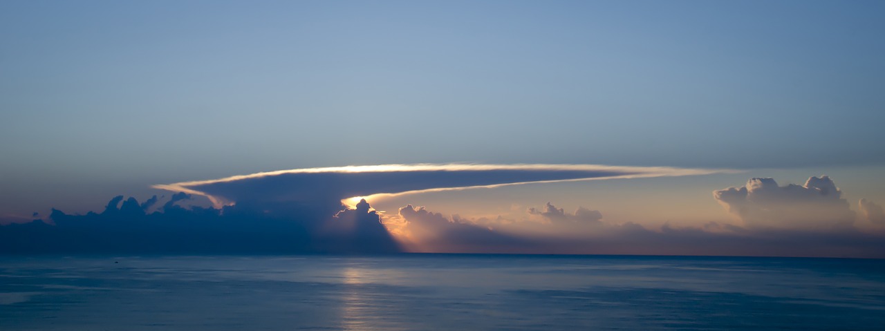 Image - dawn puig valencia sea clouds